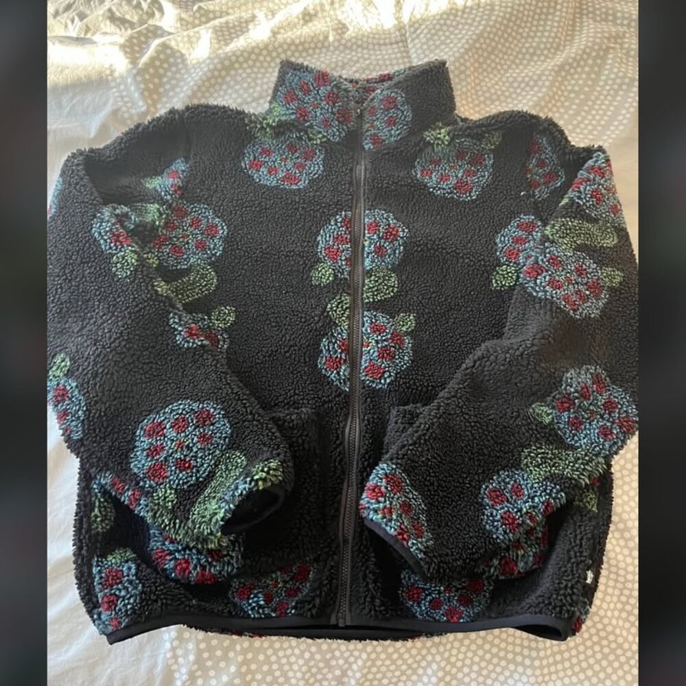 Stussy Sherpa Fleece Sweater Jacket XL